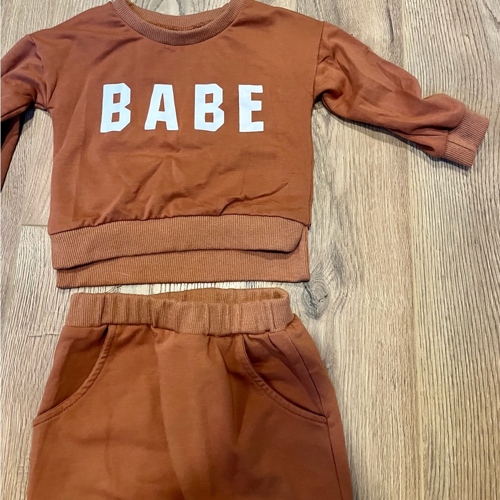 Toddler ‘Babe’ matching set 12-18M